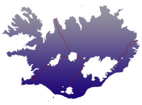 Map of Iceland